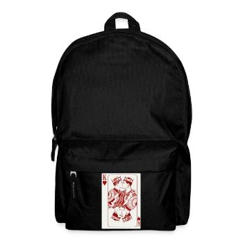 Carte du cœur qui embrasse les rois - Sac à dos - noir - Devant