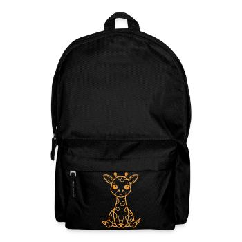 Bébés girafes - Sac à dos - noir - Devant