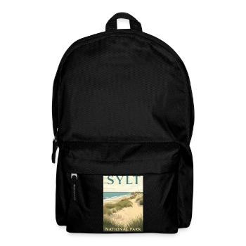 Sylt National Park | Vintage Beach Poster - Backpack - black - Front