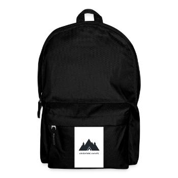 Adventure Awaits Berge Design - Rucksack - Schwarz - Vorne