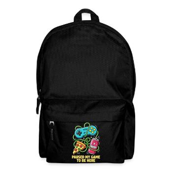 Ich habe mein Spiel für dich pausiert - Rucksack - Schwarz - Vorne