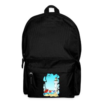 Leuchtturm am Sunny Beach - Rucksack - Schwarz - Vorne