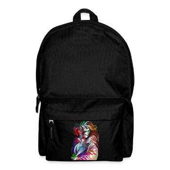 The Lion's Symphony of Colors - Backpack - black - Front