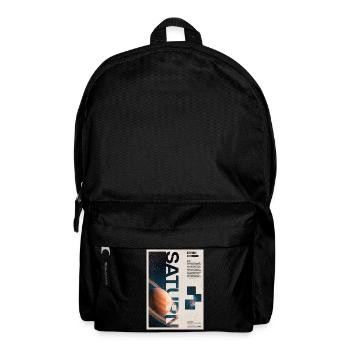 Saturn-Orbit-Poster - Rucksack - Schwarz - Vorne