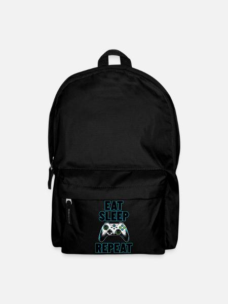 Eat Sleep Game Repeat - Rucksack - Schwarz