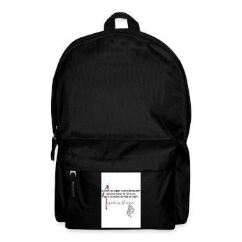 Irgendwas ist immer - Rucksack - Schwarz - Vorne
