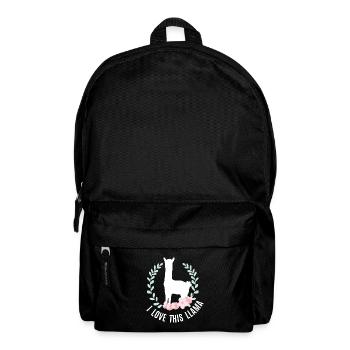 Lama - I Love This Llama - Backpack - black - Front