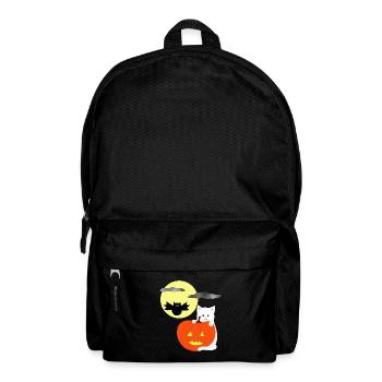 Halloween Moon with Cat - Backpack - black - Front