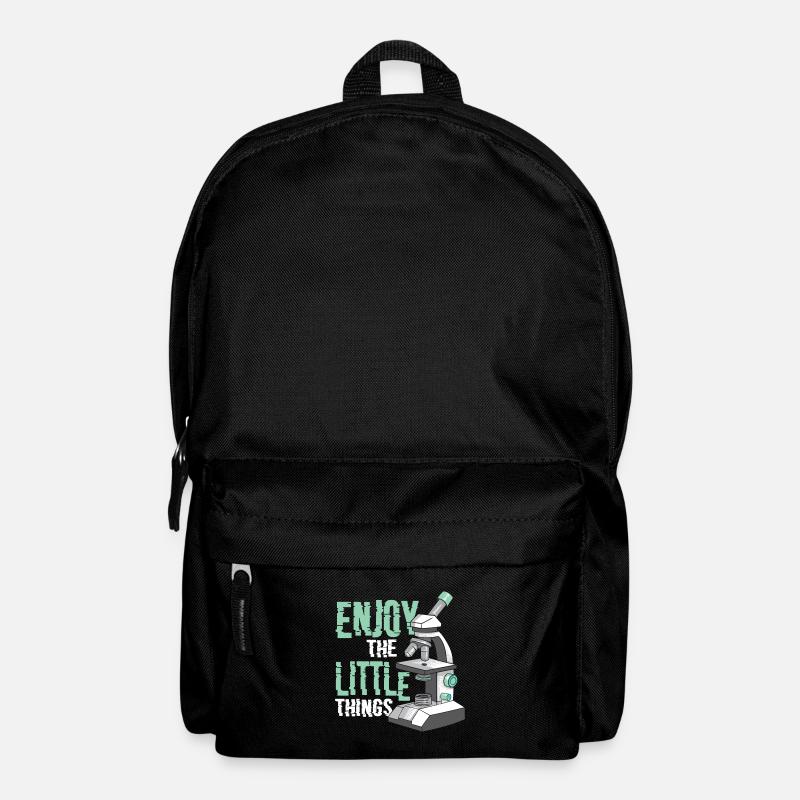 Enjoy the Little Things Funny Microbiology - Rucksack - Schwarz