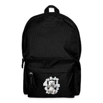 Niedlicher Bär für Kinder für Kinder - Rucksack - Schwarz - Vorne