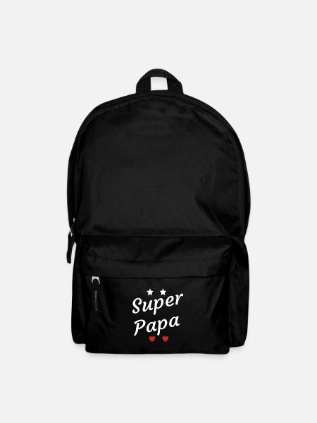 Super papa cadeau anniversaire fête des pères - Sac à dos - noir