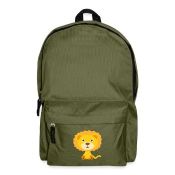 Vêtements et accessoires enfants lion - Sac à dos - vert olive - Devant