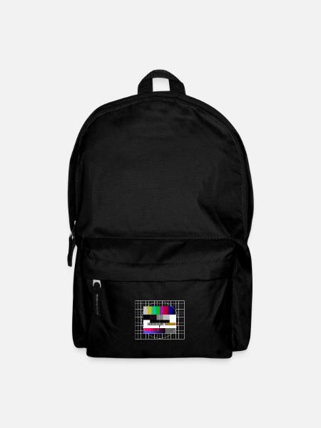 Testbild Retro Vintage - Rucksack - Schwarz
