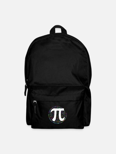 Pi, π, Zahl, Mathe, Mathematik, Day, Geometrie - Rucksack - Schwarz