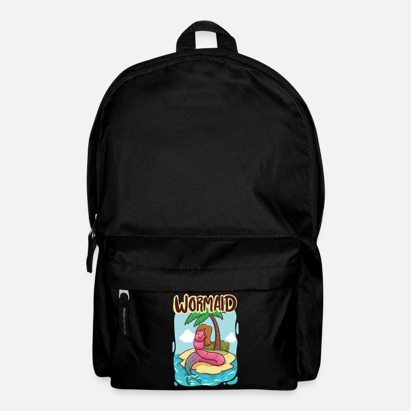 Wormaid - The worm who became a mermaid - Backpack - black