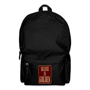 Silence Is Golden - Backpack - black - Front