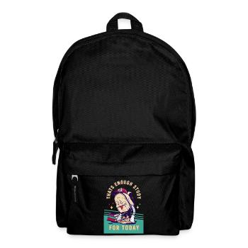 thats enough study for today weary vintage - Backpack - black - Front