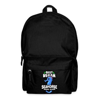 Seepferdchen | Meer Seepferd Tiere Fische Geschenk - Rucksack - Schwarz - Vorne