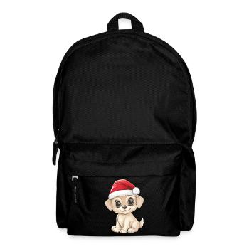 Chien Noël Mignon Noël mignon Noël - Sac à dos - noir - Devant