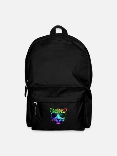 Rainbow Cheetah - Backpack - black