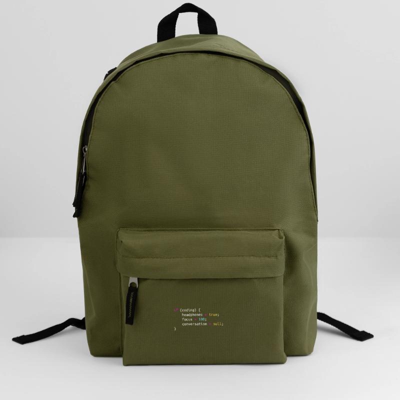 Funny gift for Programmer Headphones while Coding Backpack