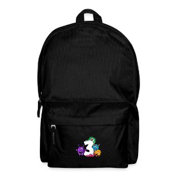 Monster Dritter Geburtstag 3 Jahre Geschenk - Rucksack - Schwarz - Vorne