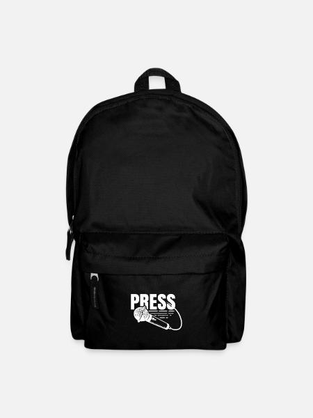 Presse Beruf Journalist Medien Reporter - Rucksack - Schwarz