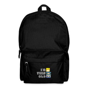 Kassette Diskette VHS Retro Kindheitserinnerung - Rucksack - Schwarz - Vorne