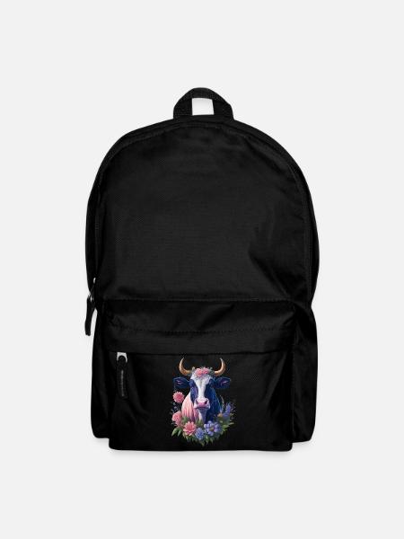Kuh - Rucksack - Schwarz