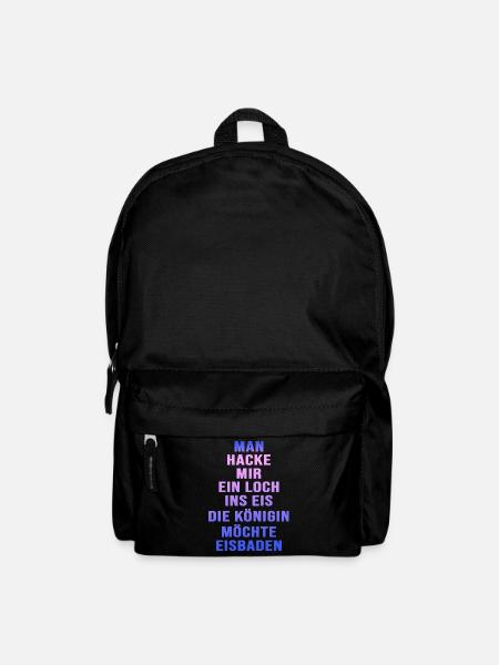 Winterbaderin Eisbaderin Eisbademeisterin - Rucksack - Schwarz