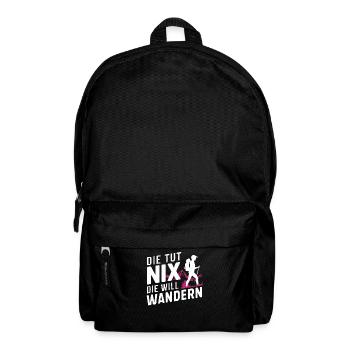 Hiking Hikers Hike Mountains Forest - Backpack - black - Front