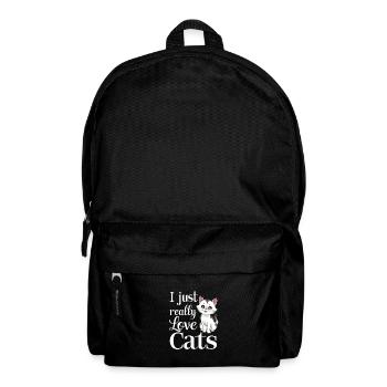 Chat Chats Amoureux Chat Propriétaire Chaton - Sac à dos - noir - Devant