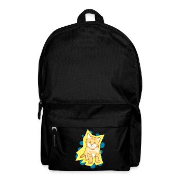 Süßes trauriges Katzenbaby - Rucksack - Schwarz - Vorne