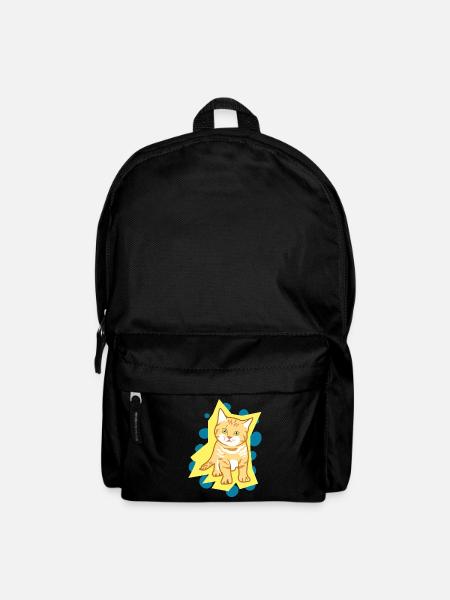 Sweet sad cat baby - Backpack - black