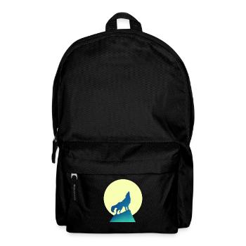 Wolf Moon Silhouette - Backpack - black - Front