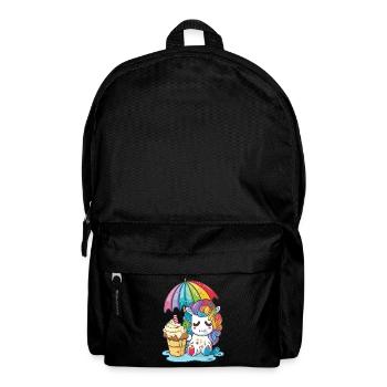 Einhorn-Träume - Regenbogenfarben zum Verlieben - Rucksack - Schwarz - Vorne