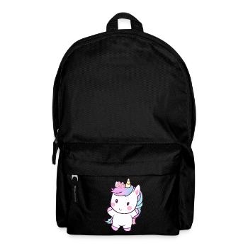 Cute Dancing Unicorn, Cheerful Fantasy Design - Backpack - black - Front