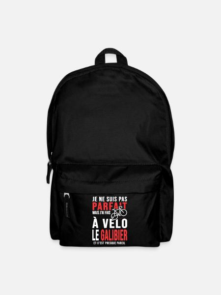j ai fais le galibier à vélo cadeau velo cycliste - Sac à dos - noir