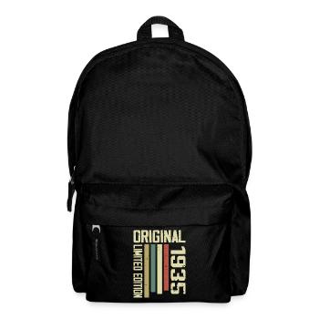 Retro 1935 Gift 89th Birthday Vintage 1935 - Backpack - black - Front