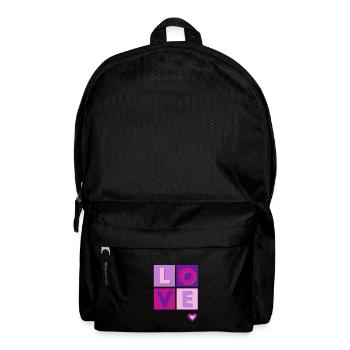 LOVE (Positive Design) - Backpack - black - Front