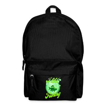 J’aime la pêche #1 - Sac à dos - noir - Devant