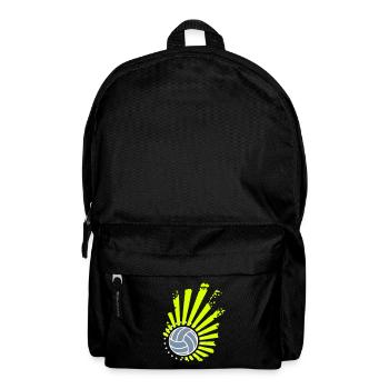 Volleyball-Design (Sterne) - Rucksack - Schwarz - Vorne