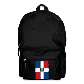 Dominican Republic Flag Dom Rep Flag Travel - Backpack - black - Front