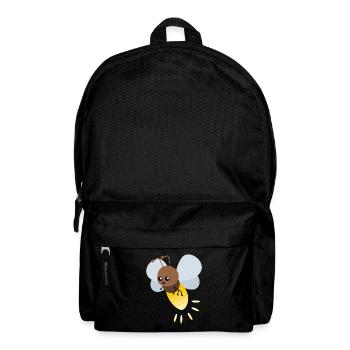 Dessin animé mignon luciole - Sac à dos - noir - Devant