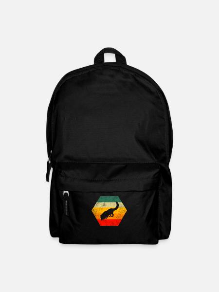 Retro Grunge Fox - Backpack - black