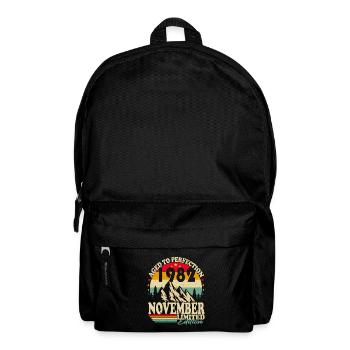 November 1982 Born Retro Birthday - Backpack - black - Front