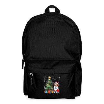 Dog Christmas Dog Love Dog Mom Christmas - Backpack - black - Front