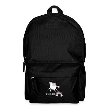 Sprich Regenbogen Einhorn Comic Unicorn Cool Shirt - Rucksack - Schwarz - Vorne