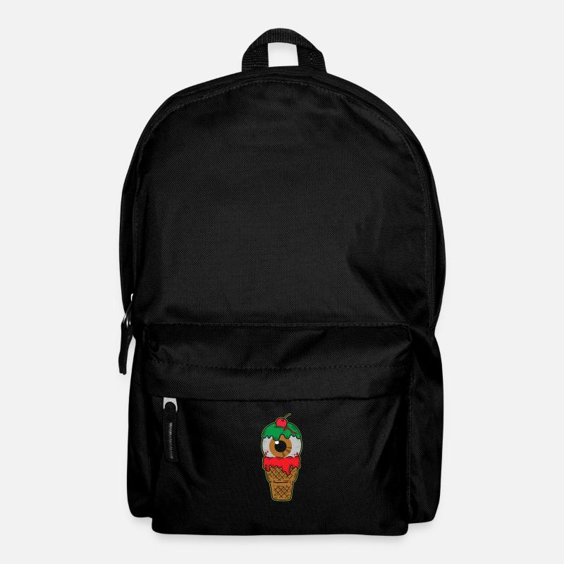 Zombie Eis mit grünem Schleim - Rucksack - Schwarz
