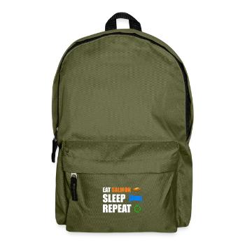 Lachs - Rucksack - Olivgrün - Vorne